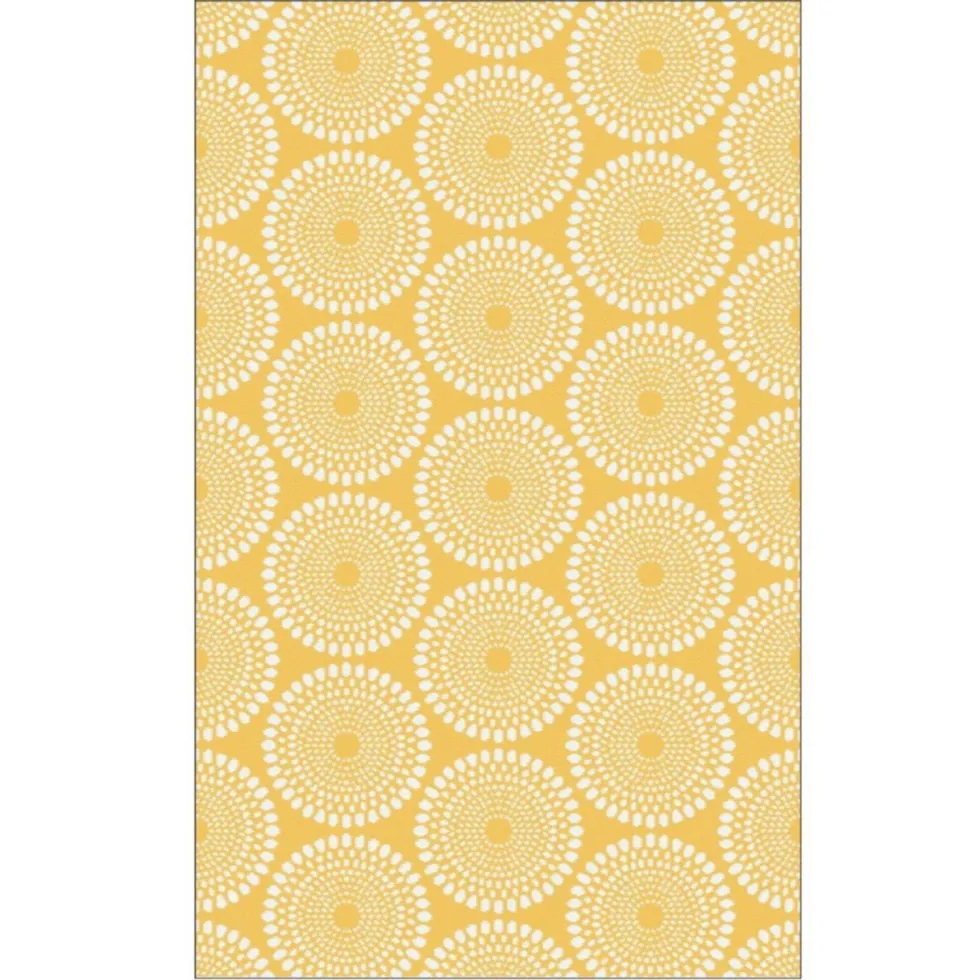 Tapis Rio yellow en polypropylène recyclé Fab Hab