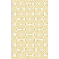 Tapis Rio yellow en polypropylène recyclé Fab Hab