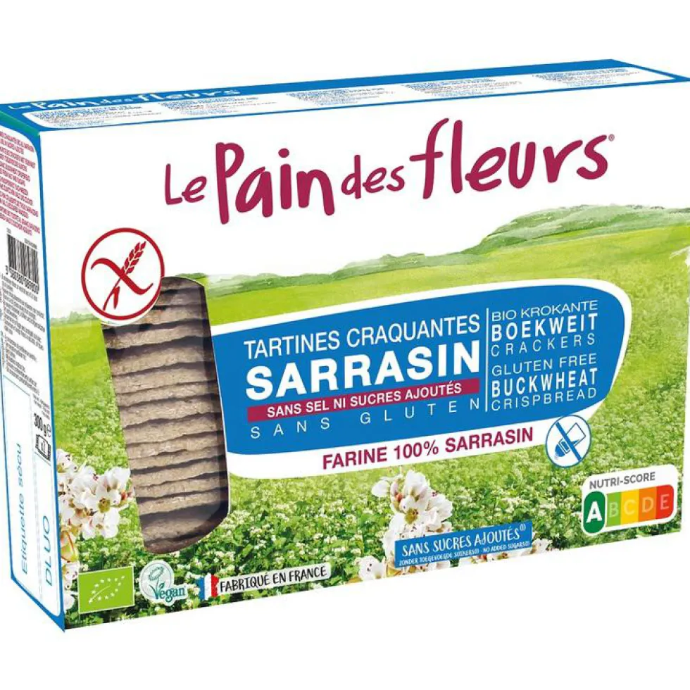 Tartine apéritif sarrasin sans sel en boîte de 150 g