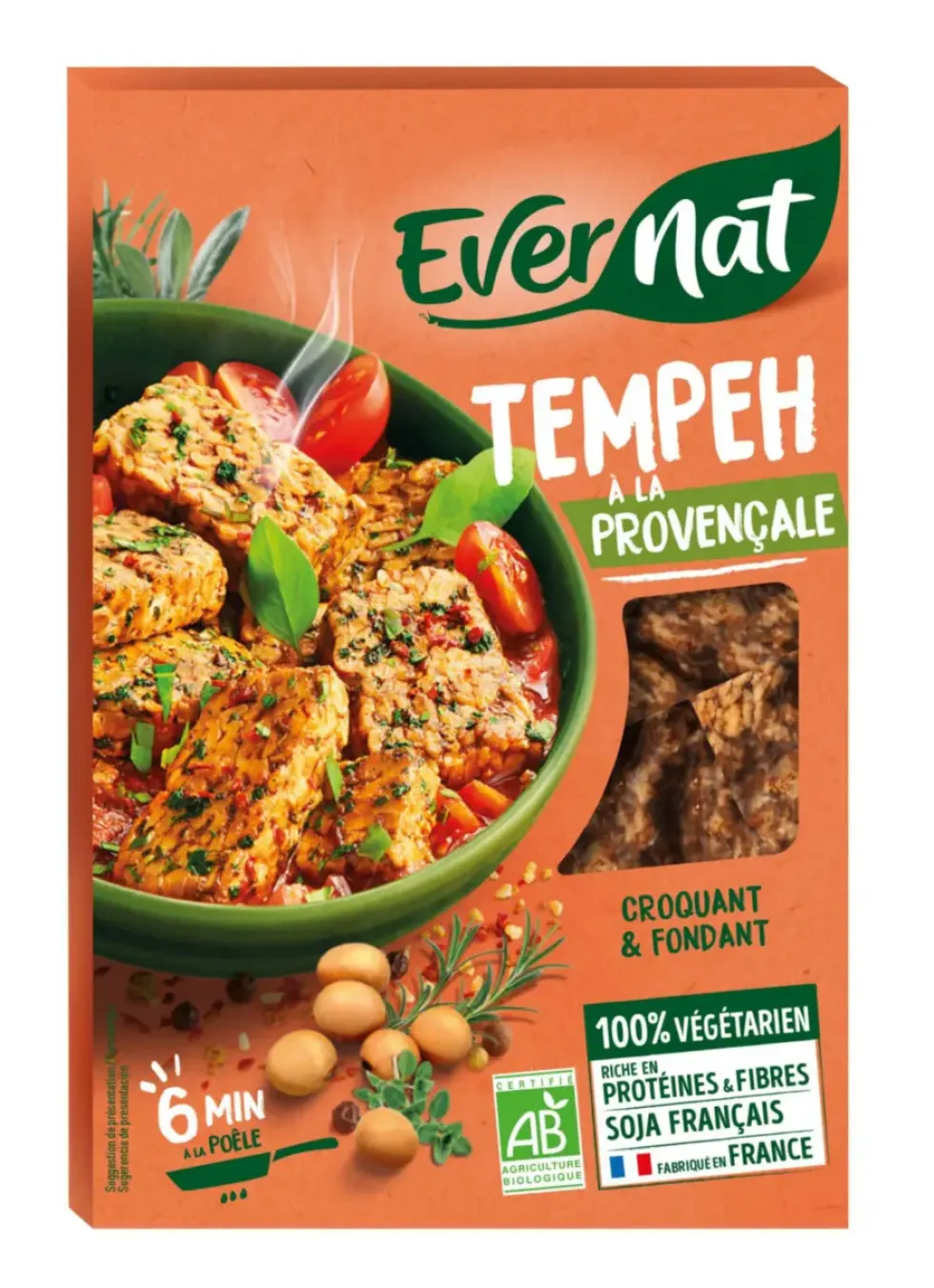 Tempeh à la provençale bio Evernat - 170 g