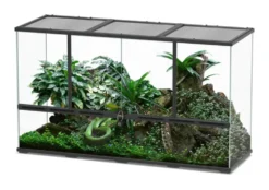 Terrarium coloris noir Terratlantis - 132 x 45 x 75 cm