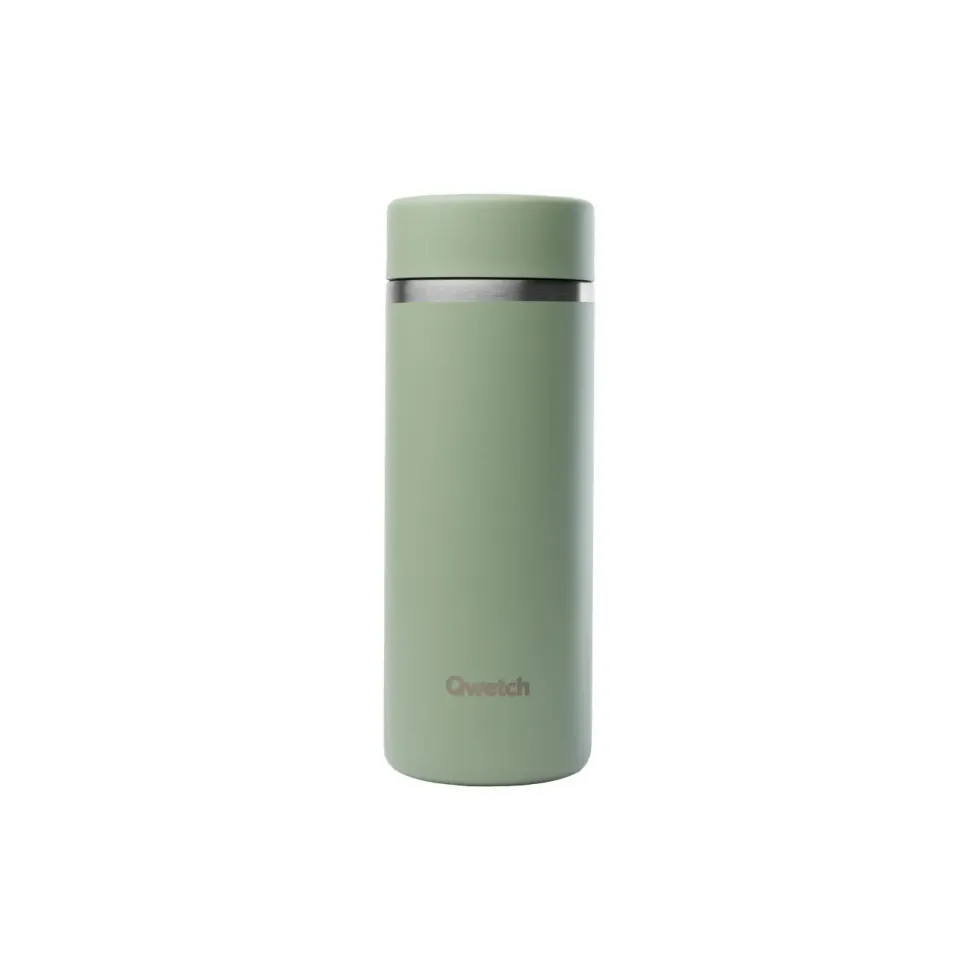 Théière isotherme en inox Qwetch Matt vert tilleul - 400 ml