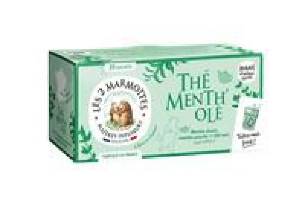 Thé Menth'olé bio Les 2 Marmottes - 45 g