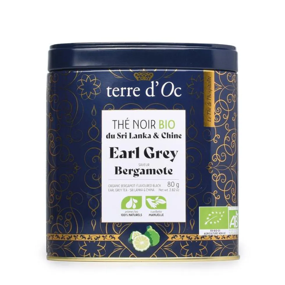 Thé noir Earl Grey bio Terre d’Oc – 80 g