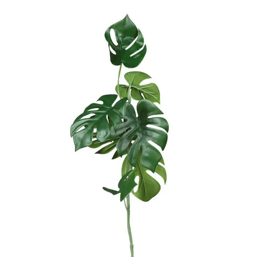 Tige de Monstera artificielle verte – 80 cm