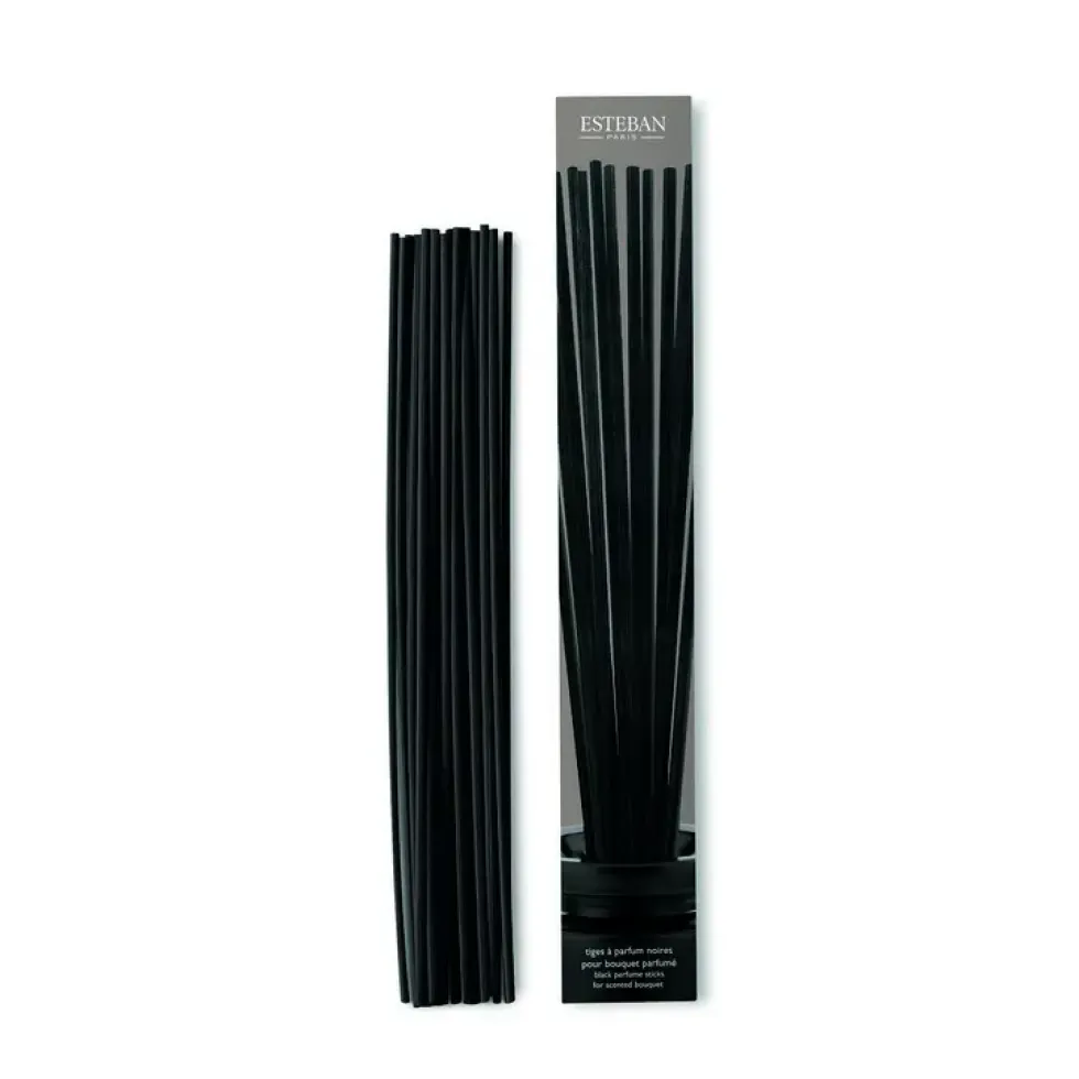 Tiges noires pour bouquet parfumé Esteban - 25 cm