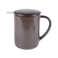 Tisanière en grès noir Tiao - 0,47 L
