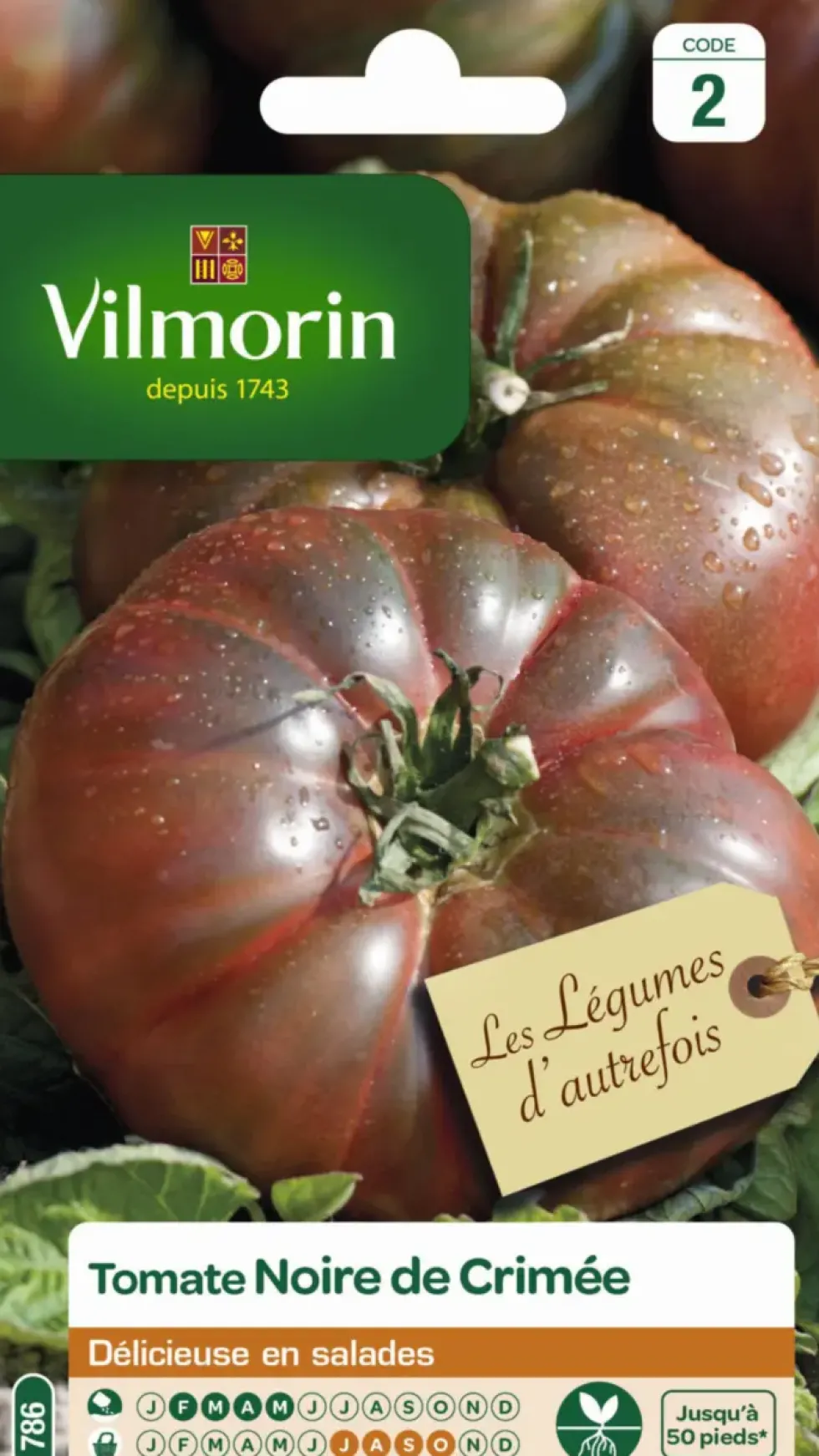 Tomate Noire de Crimée Vilmorin - graines à semer