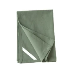 Torchon uni vert en coton - 50 x 70 cm
