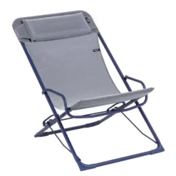 Transat transaswing colorblock Lafuma coloris bleu structure en acier et toile - 60 x 83 x 91 cm