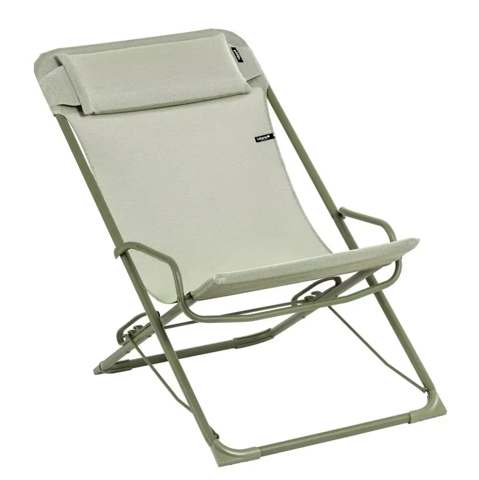 Transat transaswing colorblock Lafuma coloris vert en acier - 60 x 83 x 91 cm