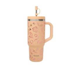 Travel cup isotherme en inox Qwetch Moani abricot - 900 ml