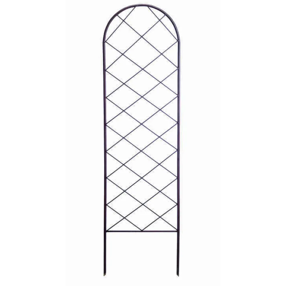 Treillis classic en métal, coloris rouille, 42 x 150 cm