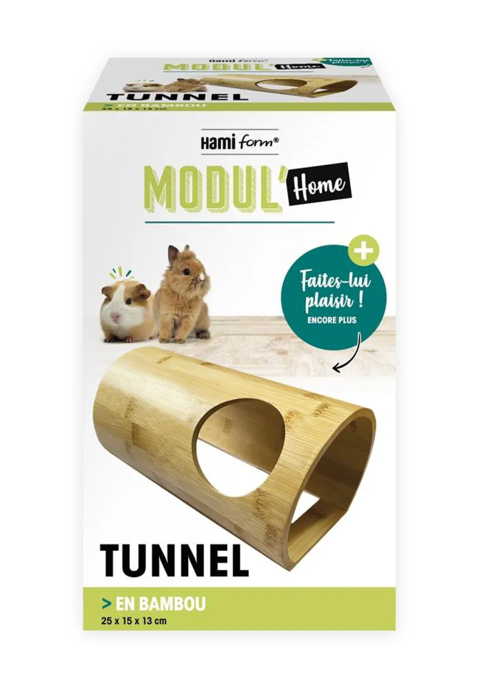 Tunnel bambou pour lapin Modul'home Closeau