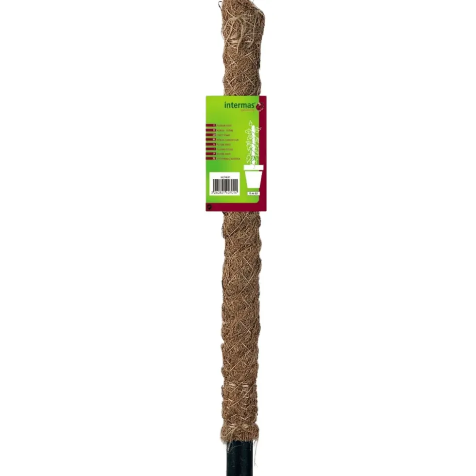 Tuteur fibre de coco coloris marron H 1,00 m x Ø 45 mm