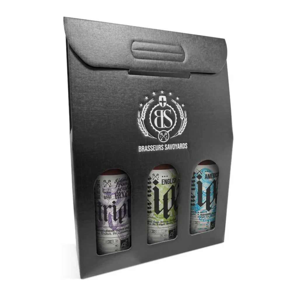 Valisette dégustation 3 bouteilles de bière Bio Nonne - 3 x 75 cl