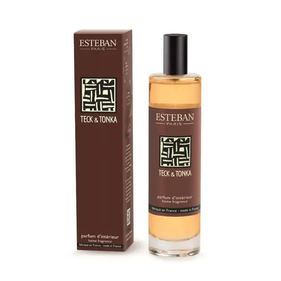Vaporisateur d'ambiance Teck et Tonka Esteban - 75 ml