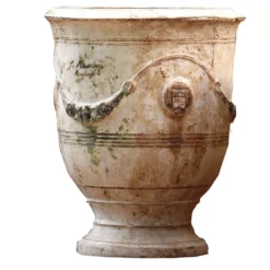 Vase Anduze patine en terre cuite H 68 x Ø 53 cm