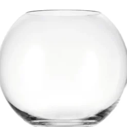 Vase boule en verre transparent Leonardo Boccia - Ø 20 cm