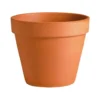Vase brut rouge en terre cuite D.17 x H15,3