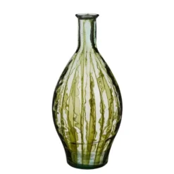 Vase en verre recyclé coloris vert Palermo - Ø 28 x H 60 cm