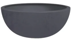 Vasque ronde gris anthracite Eda Basalt up - Ø 40 x H 16,5 cm