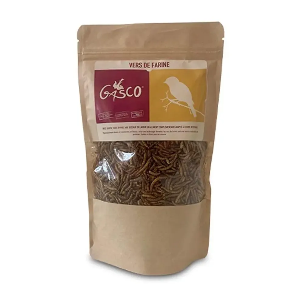 Vers de farine pour oiseaux de la nature Gasco - 200 g
