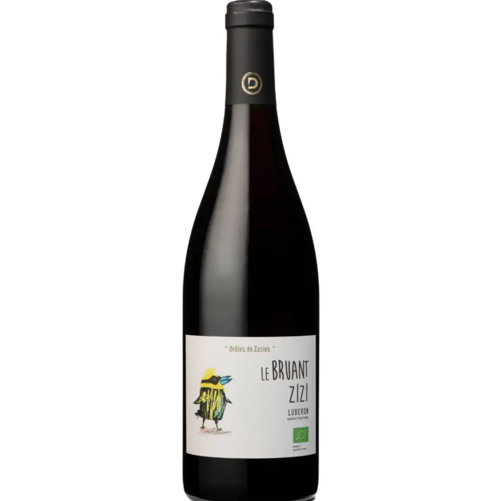 Vin rouge Le Bruant Zizi Lubéron AOC Bio Demazet "Drôles de zozios" - Bouteille 75 cl