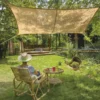 Voile rectangulaire coloris beige en jute - 3 x 2 m