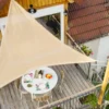 Voile triangulaire en toile de jute marron Jardiline - 3,6 m