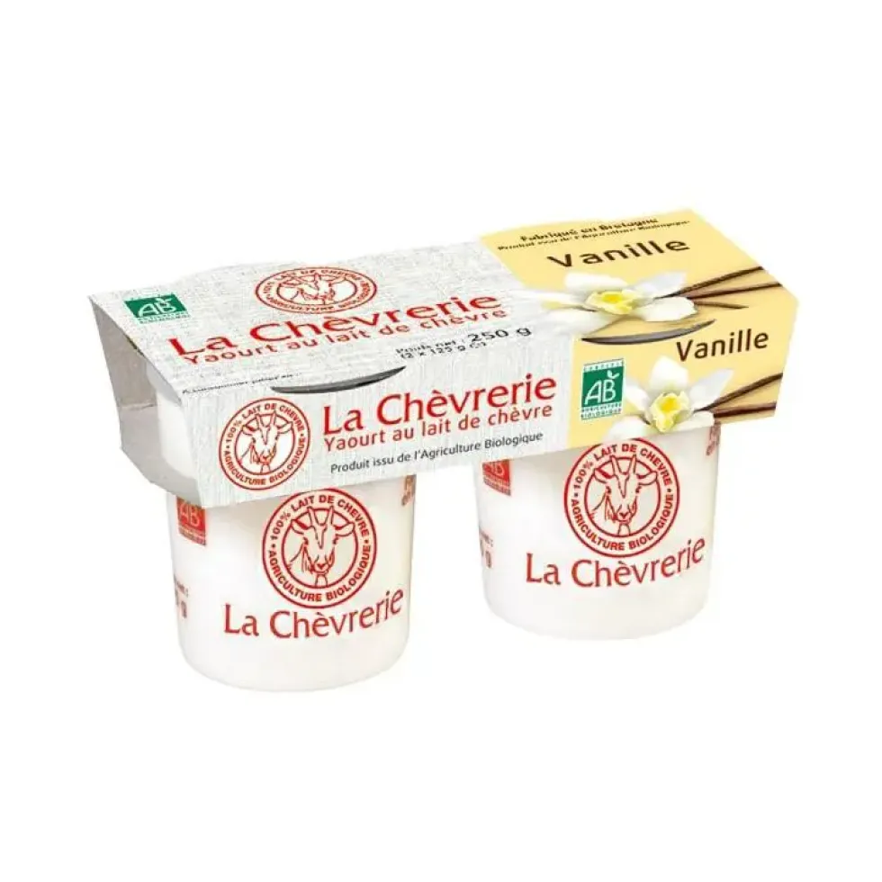 Yaourt de chèvre à la vanille La Chèvrerie - 250 g
