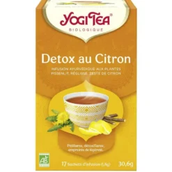 Yogi Tea Detox au citron – La boîte de 17 sachets